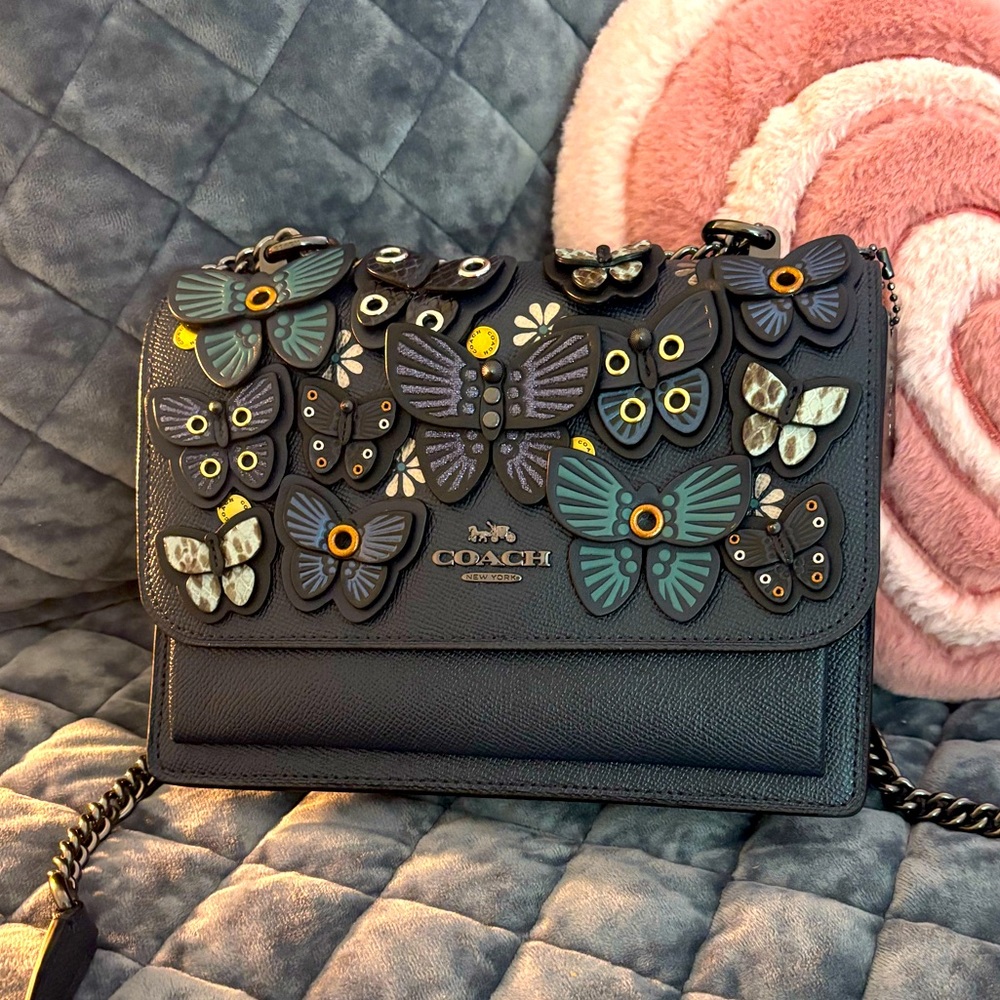 Coach Leather Butterfly Crossbody